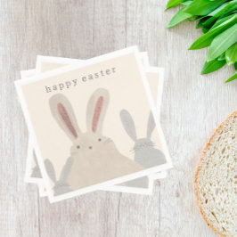 Niedlich Einfache Wasserfarbe Bunny Easter Napkins Serviette