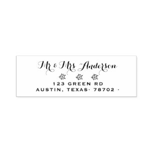 Niedlich Elderflower RÜCKSENDEADRESSE BRIEFMARKE Permastempel