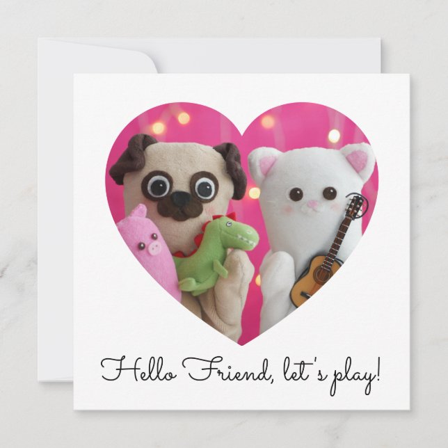 Niedlich Elegante Einfache Minimalistische Herzkar (Vorderseite)