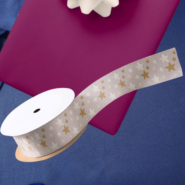 Niedlich Elegante Sterne Weihnachten Rosa Band Satinband (Von Creator hochgeladen)
