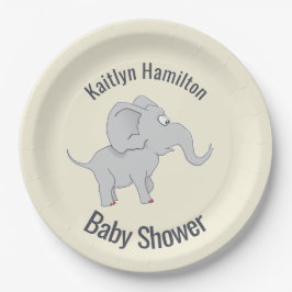 Niedlich Elephant Baby Duwer Pachyderm Pappteller