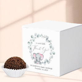 Niedlich Elephant Baby Girl Dusche Vielen Dank Geschenkschachtel