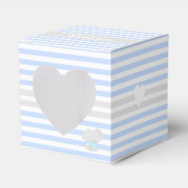Niedlich Elephant Baby Shower Blue Fevor Box Geschenkschachtel