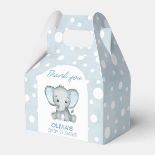 Niedlich Elephant Blue Baby Dusche Geschenkschachtel