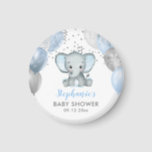 Niedlich Elephant Boy Balloons Babydusche Magnet<br><div class="desc">Dieser bezaubernde Babyduschmagnet verfügt über einen blauen und grauen Babyelefanten mit Ballons und Konfetti. Einfach auf Ihre Veranstaltung zugeschnitten,  indem Sie auf Personalisieren klicken. Perfekte Erinnerung für Ihre Babyduschgäste!</div>