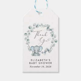 Niedlich Elephant Eucalyptus Baby Boy Dusche Viele Geschenkanhänger