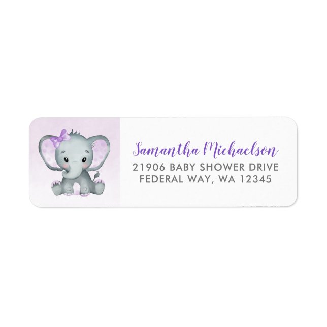 Niedlich Elephant Girl Balloons Babydusche (Vorne)