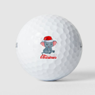 Niedlich Elephant Lover Xmas Lights Weihnachtsmann Golfball