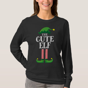 Niedlich Elf Matching Family Group Weihnachts-Part T-Shirt
