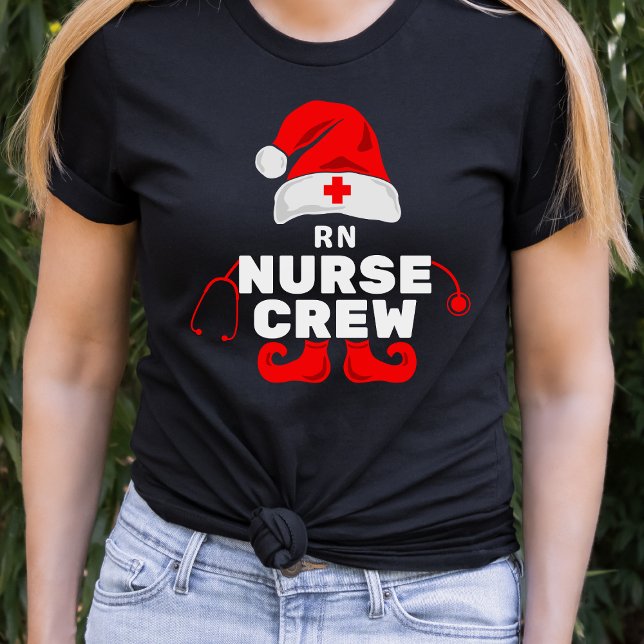 Niedlich Elf RN Crew für Weihnachtsfeiern T-Shirt (Von Creator hochgeladen)
