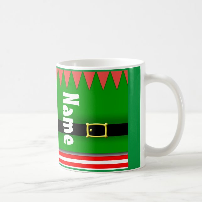 Niedlich Elf Weihnachtsfeiertag Kaffee Tee Tasse (Rechts)
