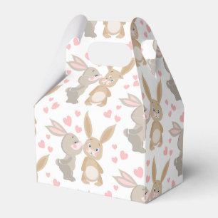 Niedlich Enamored Rabbits Geschenkschachtel