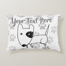 Niedlich English Bull Terrier Dekokissen