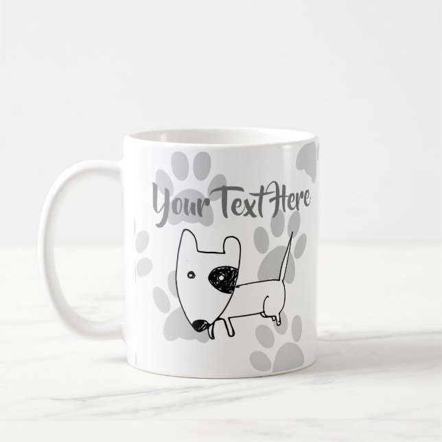 Niedlich English Bull Terrier Kaffeetasse (Links)