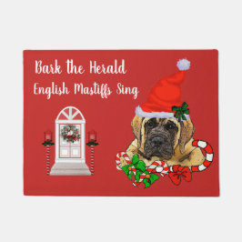 Niedlich English Mastiff Puppy Christmas Fußmatte