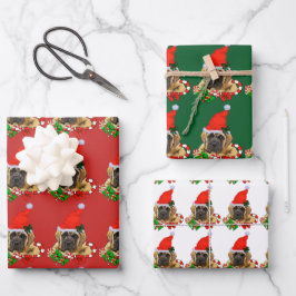 Niedlich English Mastiff Weihnachten Geschenkpapier Set