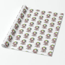 Niedlich Ernie Elephant Weihnachtswrapping Paper