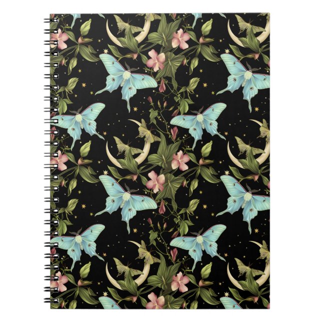 Niedlich Ethereal Hexy Moth Notebook Notizblock (Vorderseite)