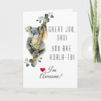 Niedlich Eukalyptus Koala Sie sind Koala-Ty-Vater