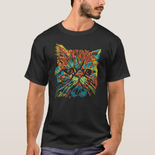 niedlich Exotic Kurzhaar Katzenkunst für Liebhaber T-Shirt