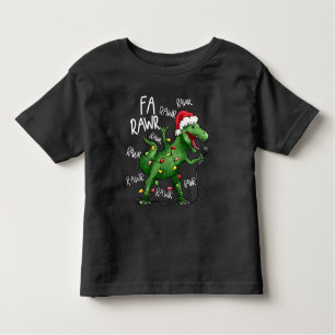 Niedlich Fa Rawr Rawr singend Christmas Dinosaur Kleinkind T-shirt