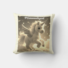 Niedlich Fairy Baby Unicorn Creme Sparkling Fantas Kissen