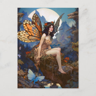 Niedlich Fairy Fantasy Art Postkarte