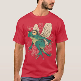 Niedlich Fairy Frog Goblincore Ästhetische Dunkle T-Shirt
