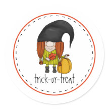 Niedlich Fall Gnome Girl Sticker
