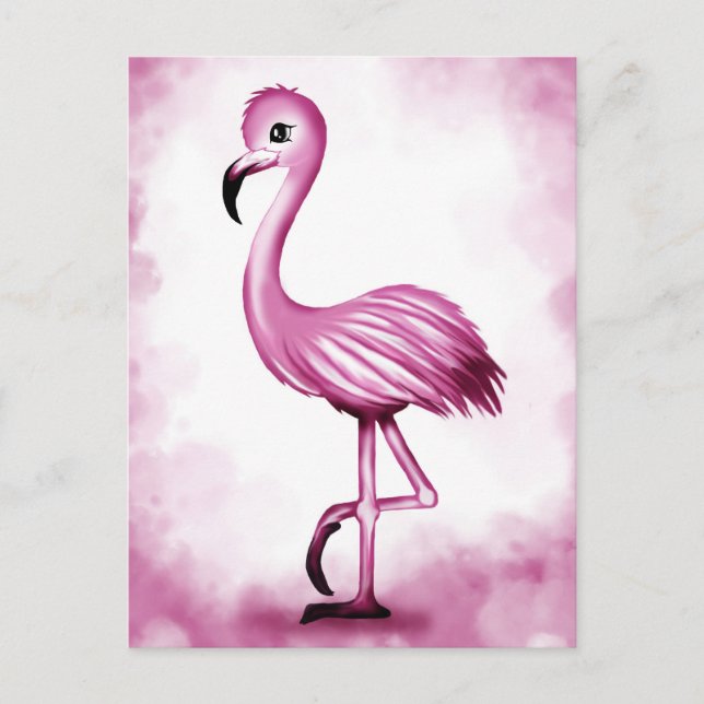 niedlich Falmingo Postkarte (Vorderseite)