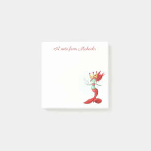 Niedlich Fantasy Red Queen Siren Mermaid Post-it Klebezettel