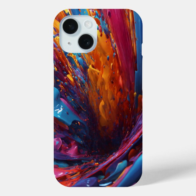 Niedlich & farbenfroh Handy Case - Express Sie sel (Rückseite)