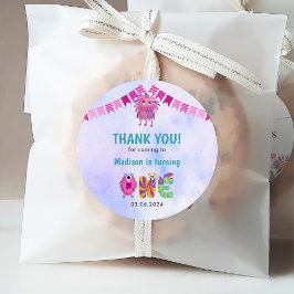 Niedlich farbenfrohe Geburtstagsparty Geschenkanhänger