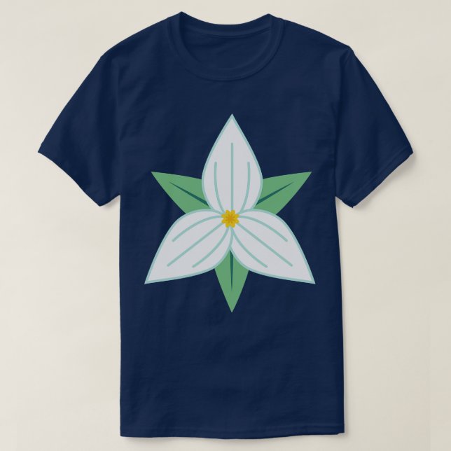 Niedlich-farbiges Trillium T-Shirt (Design vorne)