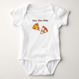 Niedlich Fast Food Pizza - Kawaii Junk Food Faces Baby Strampler