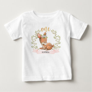 Niedlich Fawn 1. Geburtstag T Shirt