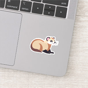 Niedlich Ferret Aufkleber