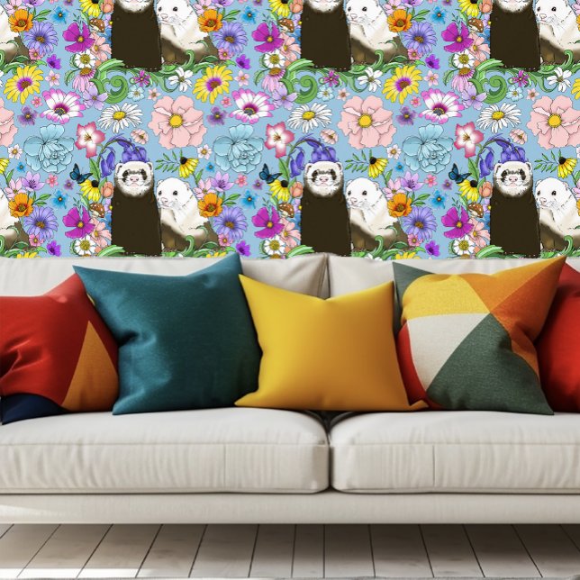 Niedlich Ferrets Floral Tapete (Von Creator hochgeladen)
