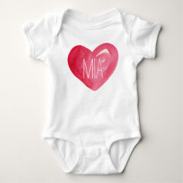 Niedlich fertigen Sie Baby-Namensherz besonders an Baby Strampler