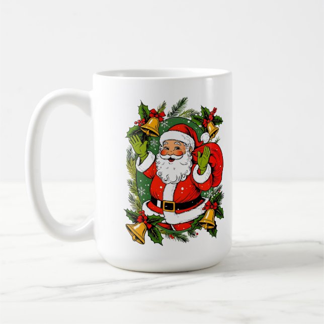Niedlich festliche Vintage Weihnachten Kaffeetasse (Links)