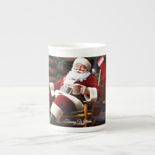 Niedlich festliche Vintage Weihnachten Prozellantasse