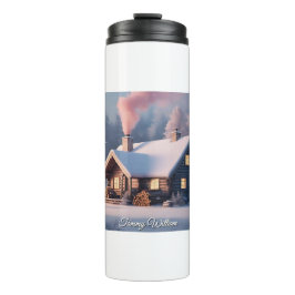 Niedlich festliche Vintage Weihnachten Thermosbecher