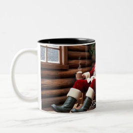 Niedlich festliche Vintage Weihnachten Zweifarbige Tasse