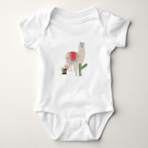 Niedlich Fiesta Llama & Cactus Baby Strampler