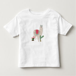 Niedlich Fiesta Llama & Cactus Kleinkind T-shirt