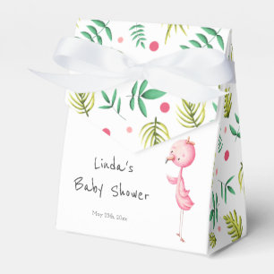 Niedlich Flamingo Baby Dusche Geschenkschachtel
