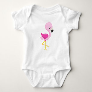 Niedlich Flamingo, Baby Flamingo, Pink Flamingo, B Baby Strampler