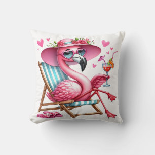 Niedlich Flamingo-Clipart Kissen