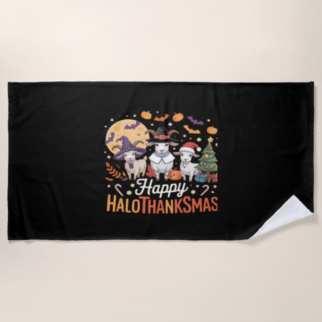 Niedlich Flamingo Erntedank ich bin kein Türkei! F Strandtuch (Vorderseite)