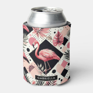 Niedlich Flamingo Geometric Dosenkühler
